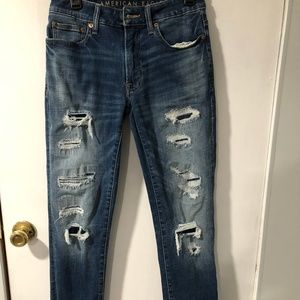American Eagle next level flex ripped jeans size M